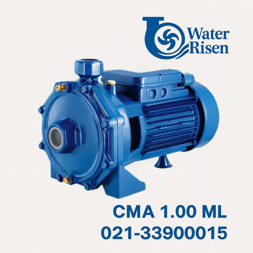 پمپ آب ابارا ۱ اسب بشقابی مدل CMA 1.00 ML تکفاز با پروانه برنجی | مناسب مصارف خانگی و کشاورزی سبک