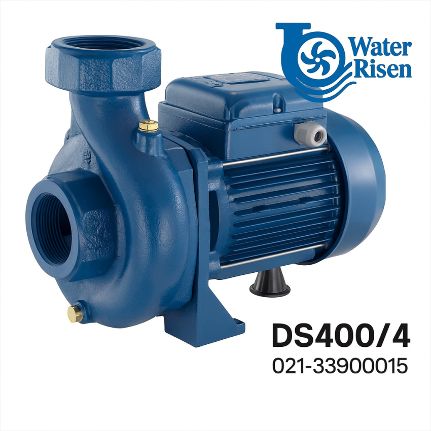 پمپ آب دیزل‌ساز ۳ اسب سانتریفیوژ افقی مدل DS400/4 تکفاز | دهانه ۴ اینچ | دبی بالا | مناسب مصارف کشاورزی، صنعتی و استخرها