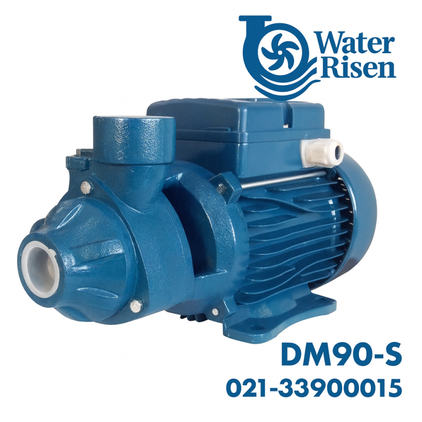 پمپ آب خورشیدی دیزل‌ساز ۲ اسب بشقابی مدل DM90-S تکفاز | ارتفاع ۷۰ متر | مناسب سیستم‌های خورشیدی و آبرسانی مستقل از برق شهری