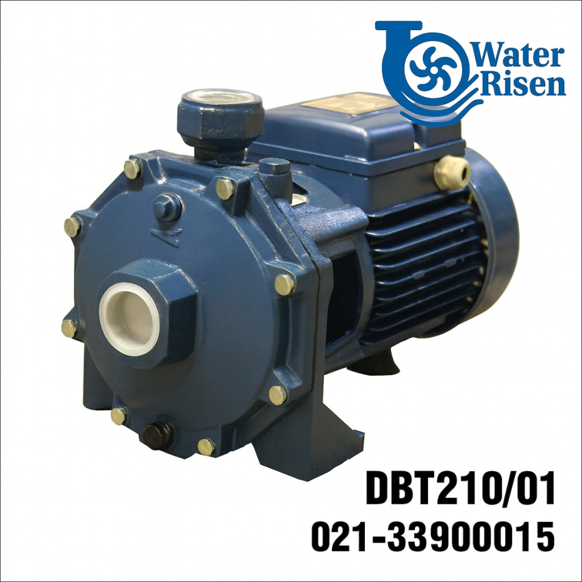 پمپ آب دیزل‌ساز ۲ اسب دو پروانه بشقابی مدل DBT210/01 سه‌فاز | پروانه برنجی | فشار بالا | مناسب مصارف کشاورزی، خانگی و صنعتی