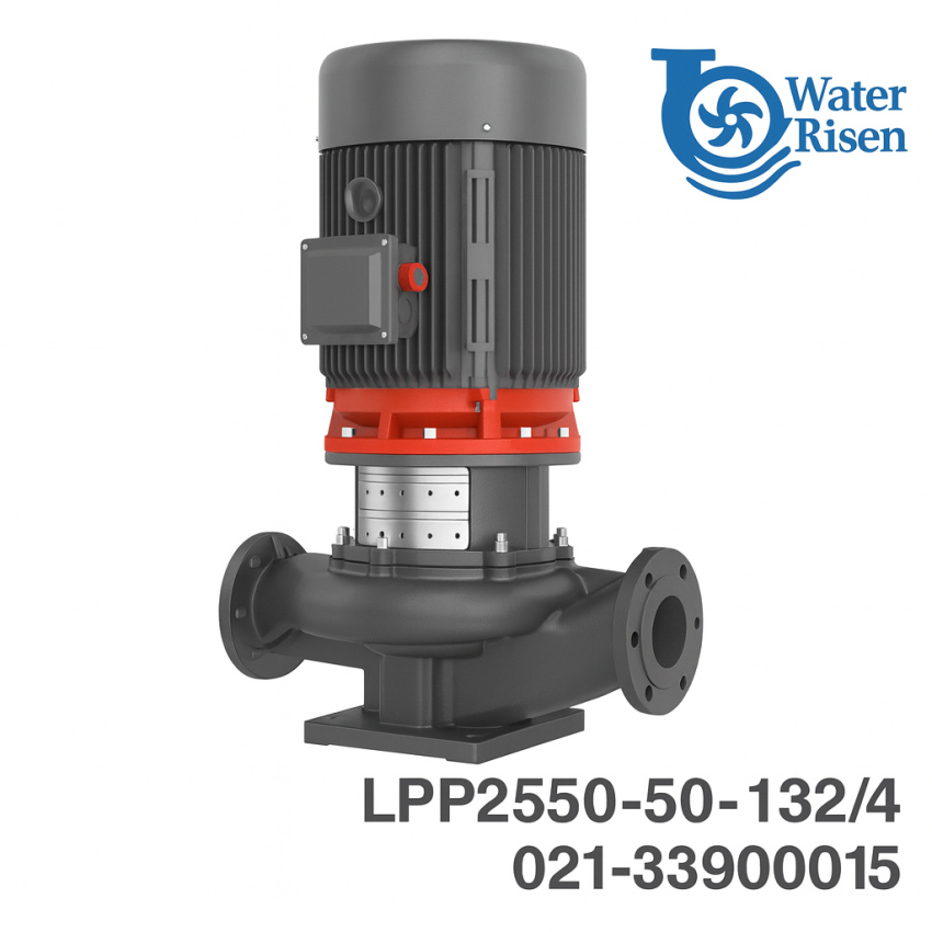 پمپ سیرکولاتور خطی لیو مدل LPP250-50-132/4 سه‌فاز | دهانه ۴ اینچ | توان ۱۷۵ اسب بخار | مخصوص سیستم‌های صنعتی بزرگ گرمایش، سرمایش و تهویه