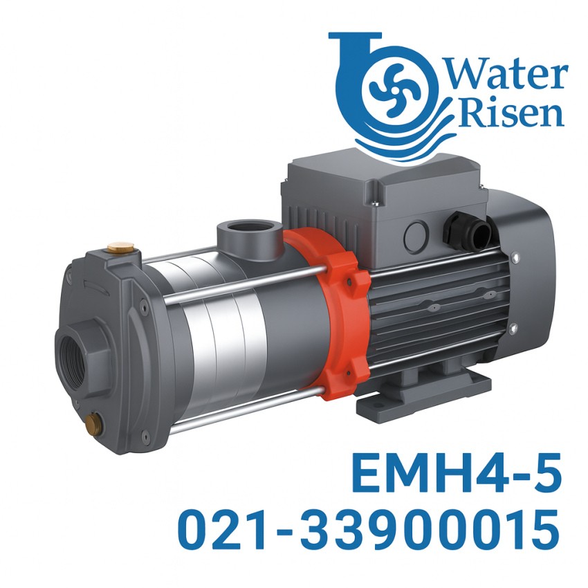پمپ طبقاتی استیل لیو سه‌فاز مدل EMH4-5 | استیل 304 | توان بالا | مناسب مصارف صنعتی و ساختمانی
