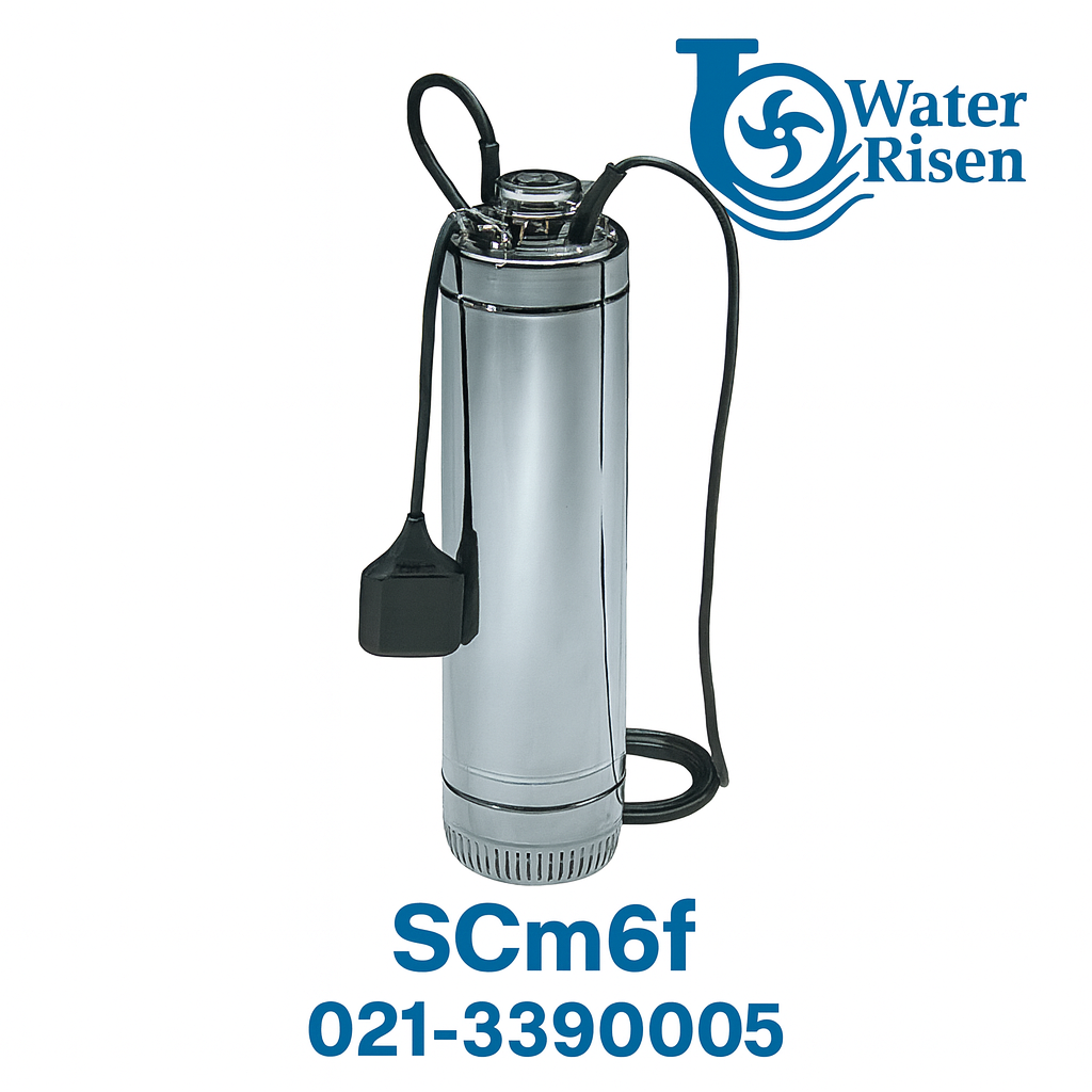 پمپ کفکش استریم استیل لوله بالا ۱/۱/۴ اینچ فلوتر دار ۷۸ متری مدل SCm6f